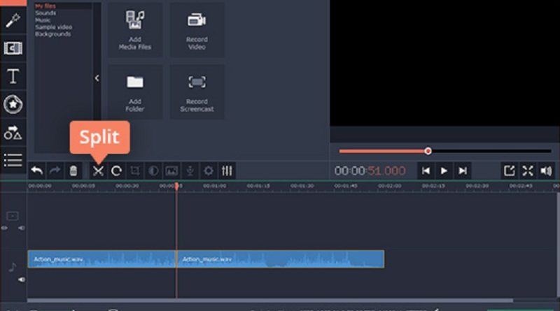 Movavi Video Editor dashboard