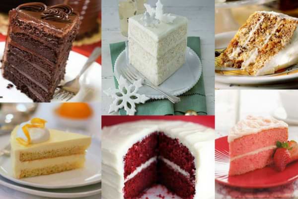wide variety of cakes