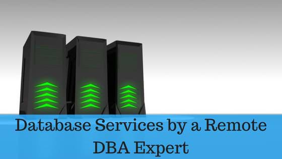 Database Services by a Remote DBA Expert