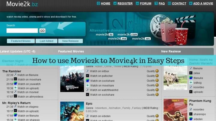 How to use Movie2k to Movie4k in Easy Steps
