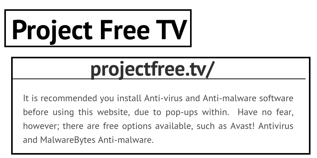 Project Free TV Malware Virus