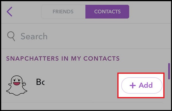 How to Add Friends Using Snapchat Address Book Search