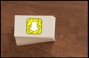 Snapcode on business card