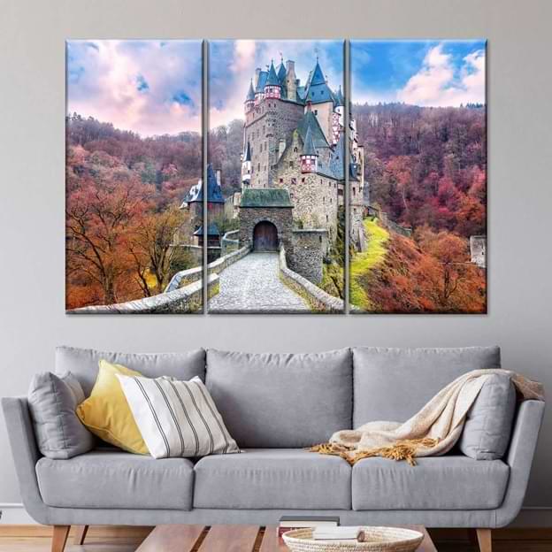fairytale castle wall art