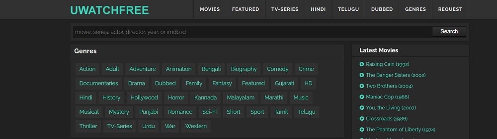 What Movie Categories are Available on UWatchFree Website